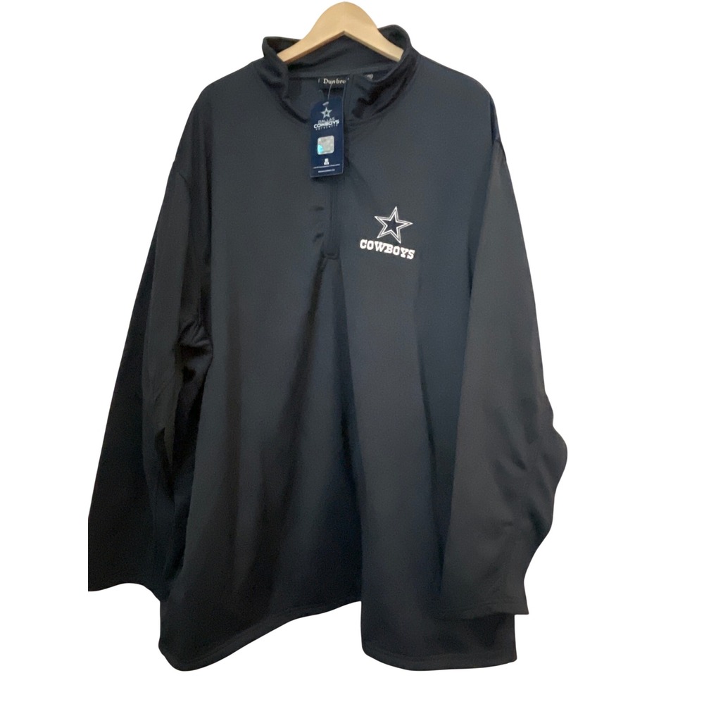 Dunbrooke Dallas Cowboys Men 4XL Quarter Zip Pullover Blue NFL Authentic NWT